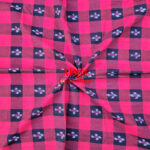 Sambalpuri Check Red Black Fabric