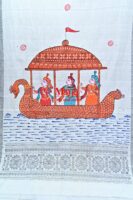 Hand-painted Boita cotton Patachitra dupatta