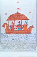 Hand-painted Boita cotton Patachitra dupatta