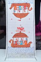 Hand-painted Boita cotton Patachitra dupatta