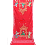 Hand-painted Doli cotton Patachitra dupatta