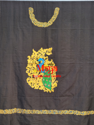 Patachitra peacock Design Kurti Material