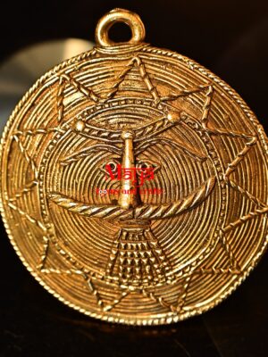 Dhokra Handcrafted Moon Mask Wall Hanging