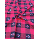 Sambalpuri Check Red Black Fabric