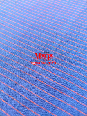 Kotpd Purple Blue Strip Fabric