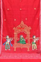 Hand-painted Doli cotton Patachitra dupatta