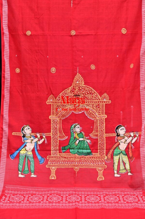 Hand-painted Doli cotton Patachitra dupatta