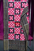 Red Black Pasapali Cotton Dupatta