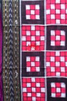 Red Black Pasapali Cotton Dupatta