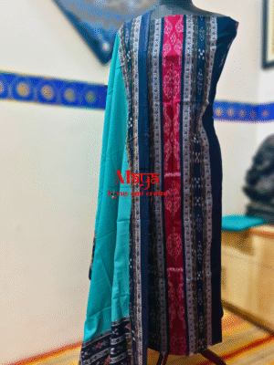 Cotton bandha patchwork suit set (2)