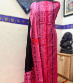 Sambalpuri Cotton Suit Set (Pink+Black)