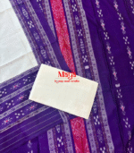 Sambalpuri Cotton Suit Set (Purple+White)