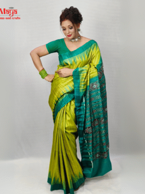 Ghicha Tussar Silk Saree