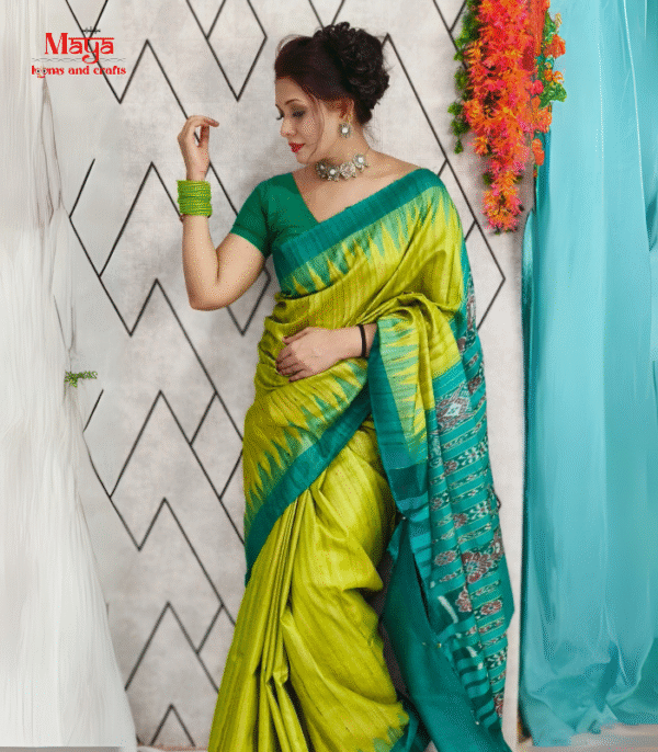 Ghicha Tussar Silk Saree